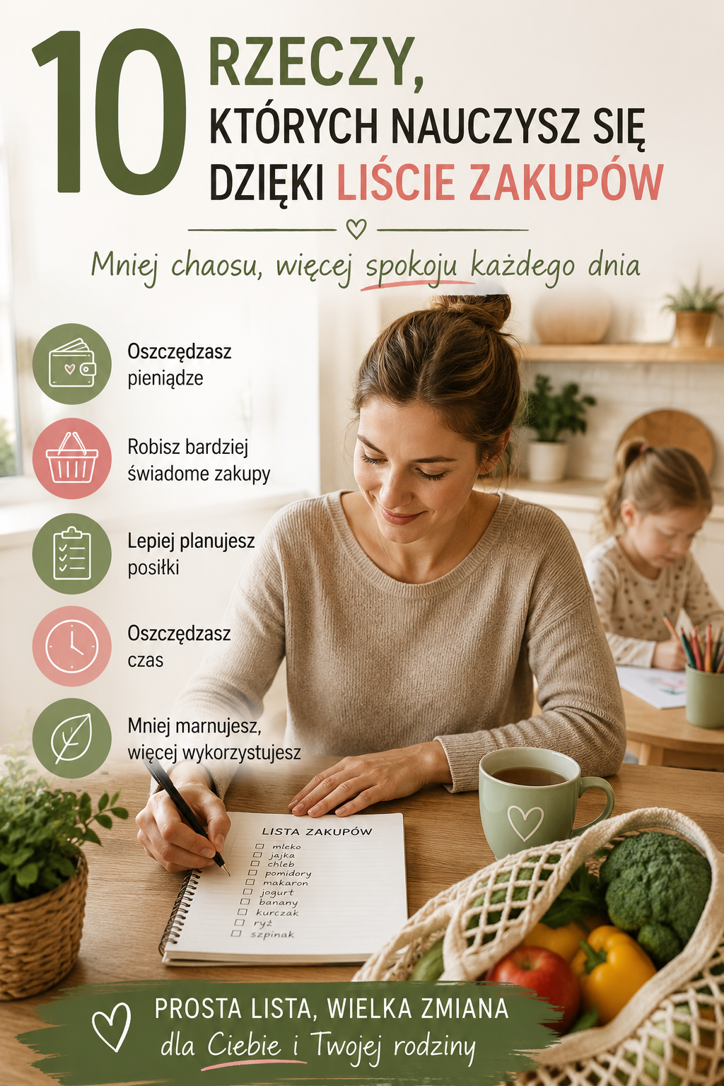 10 rzeczy, których nauczysz się dzięki liście zakupów