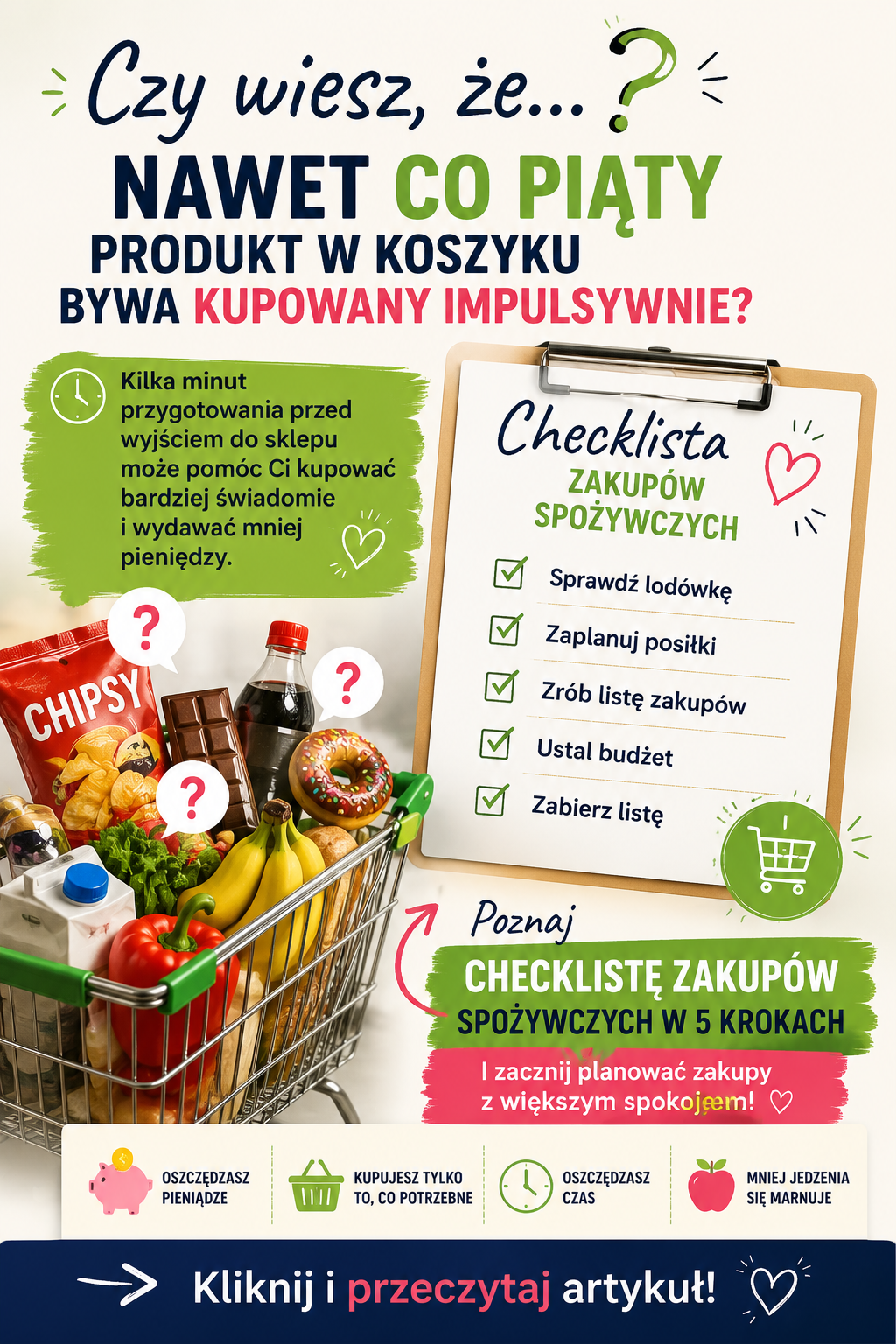 Checklista zakupowa przed wyjściem