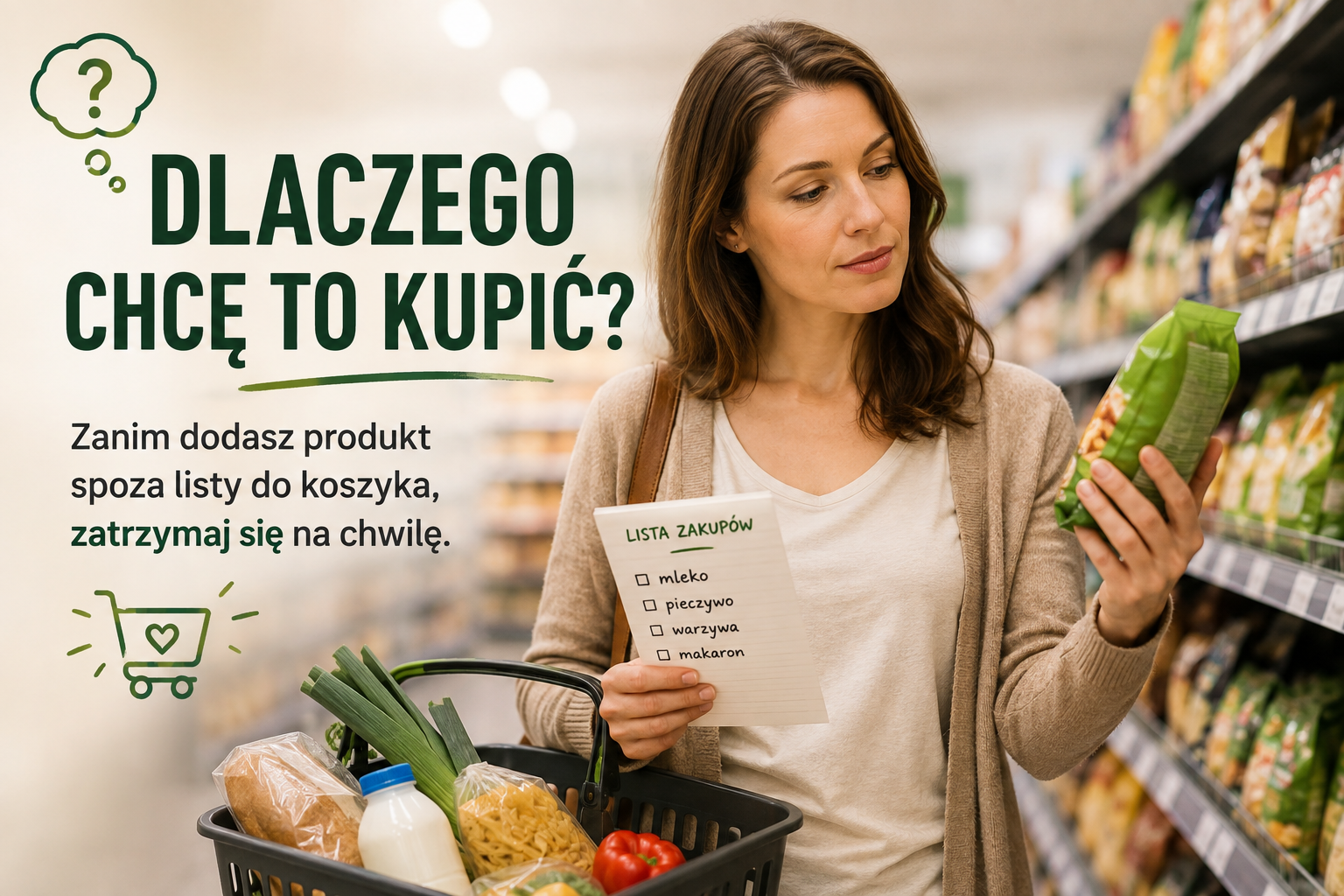 Dlaczego chcę to kupić Prosta checklista przed zakupem