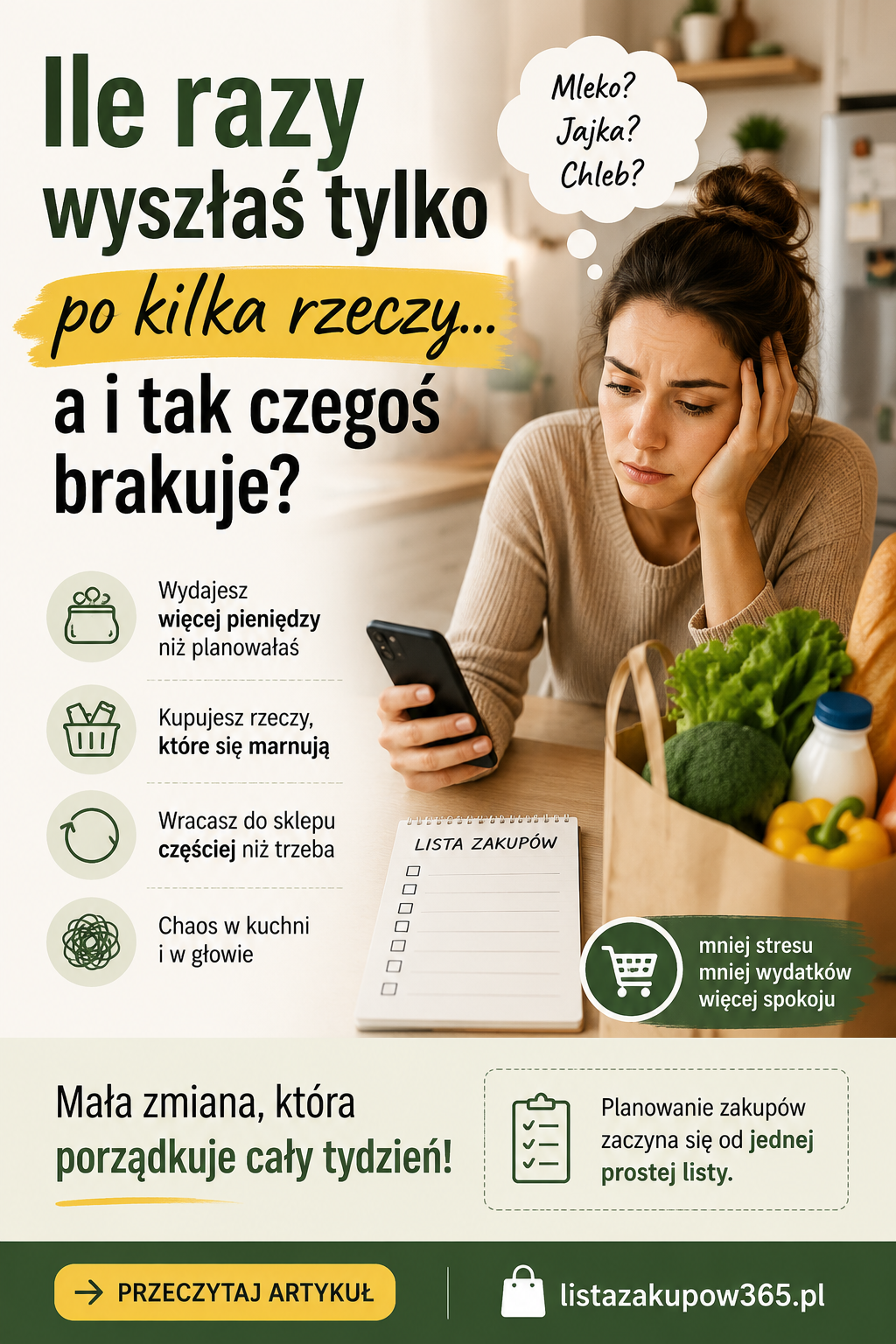 Dlaczego większość osób nie planuje zakupów i co z tego wynika