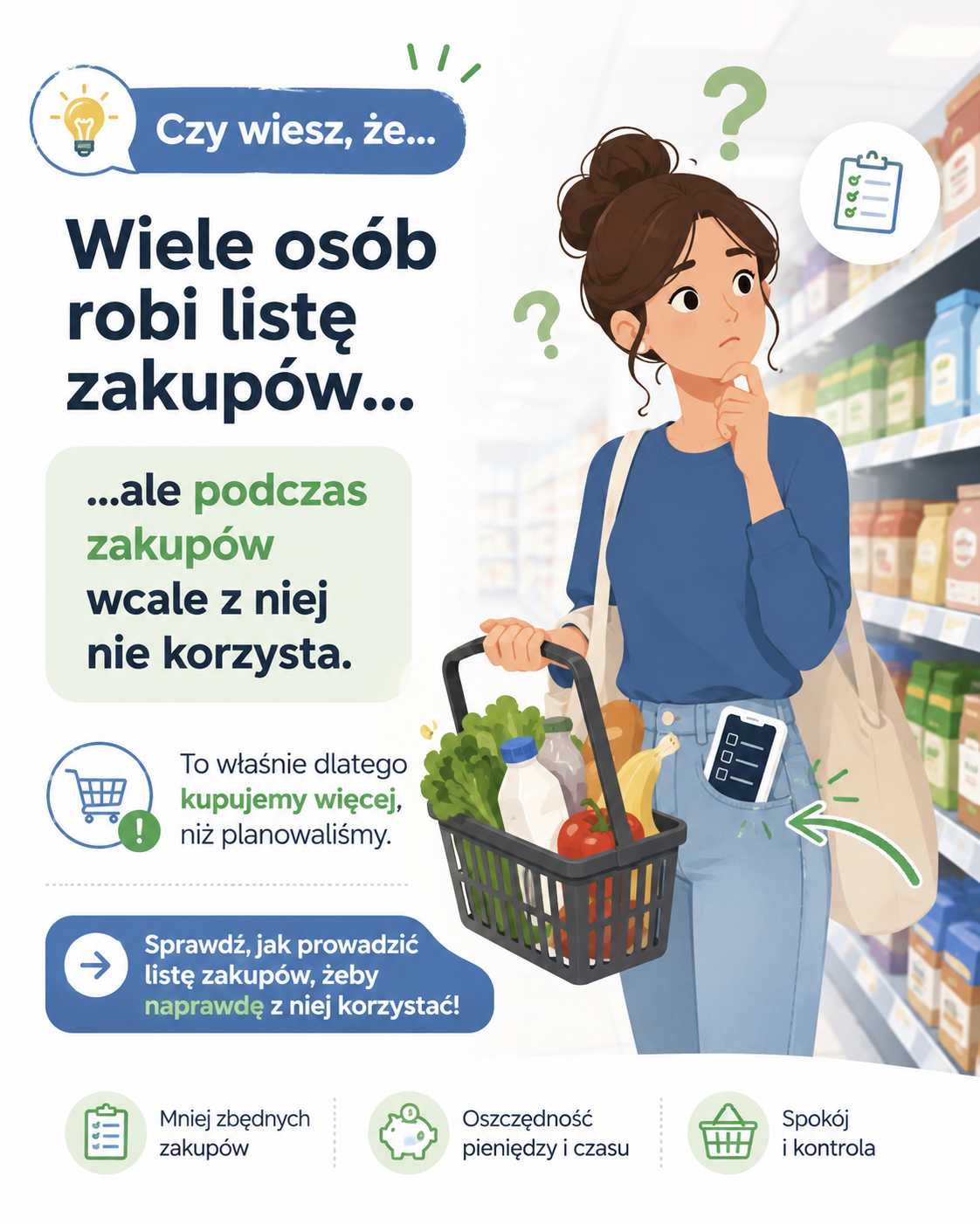 Jak prowadzić listę zakupów, żeby z niej korzystać