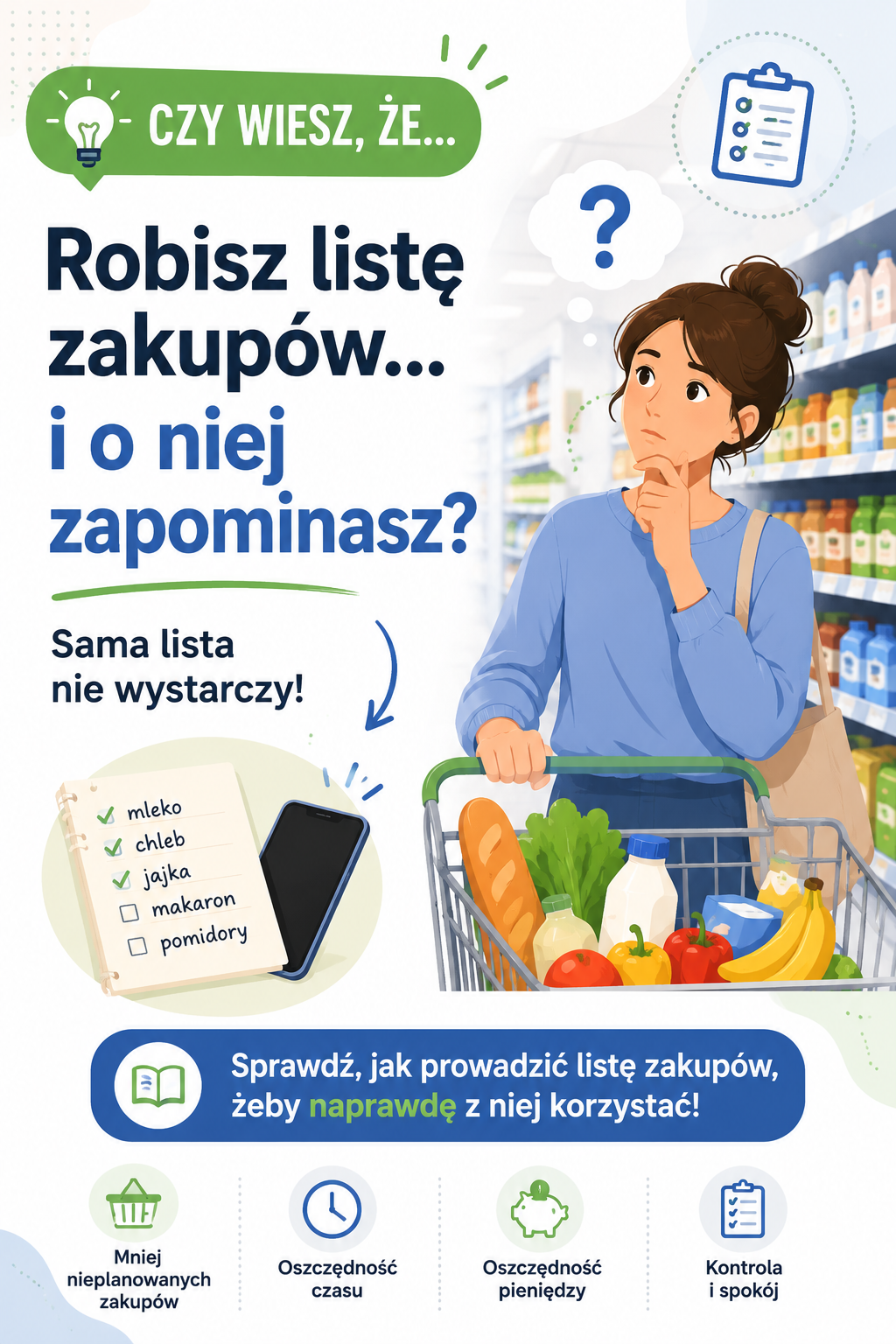 Jak prowadzić listę zakupów, żeby z niej korzystać
