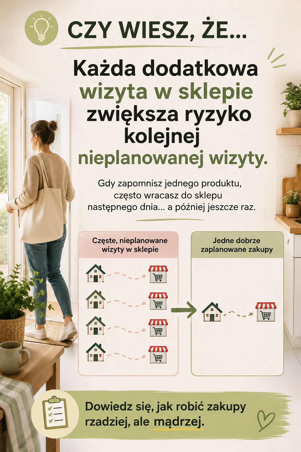 Jak robić zakupy rzadziej, ale mądrzej