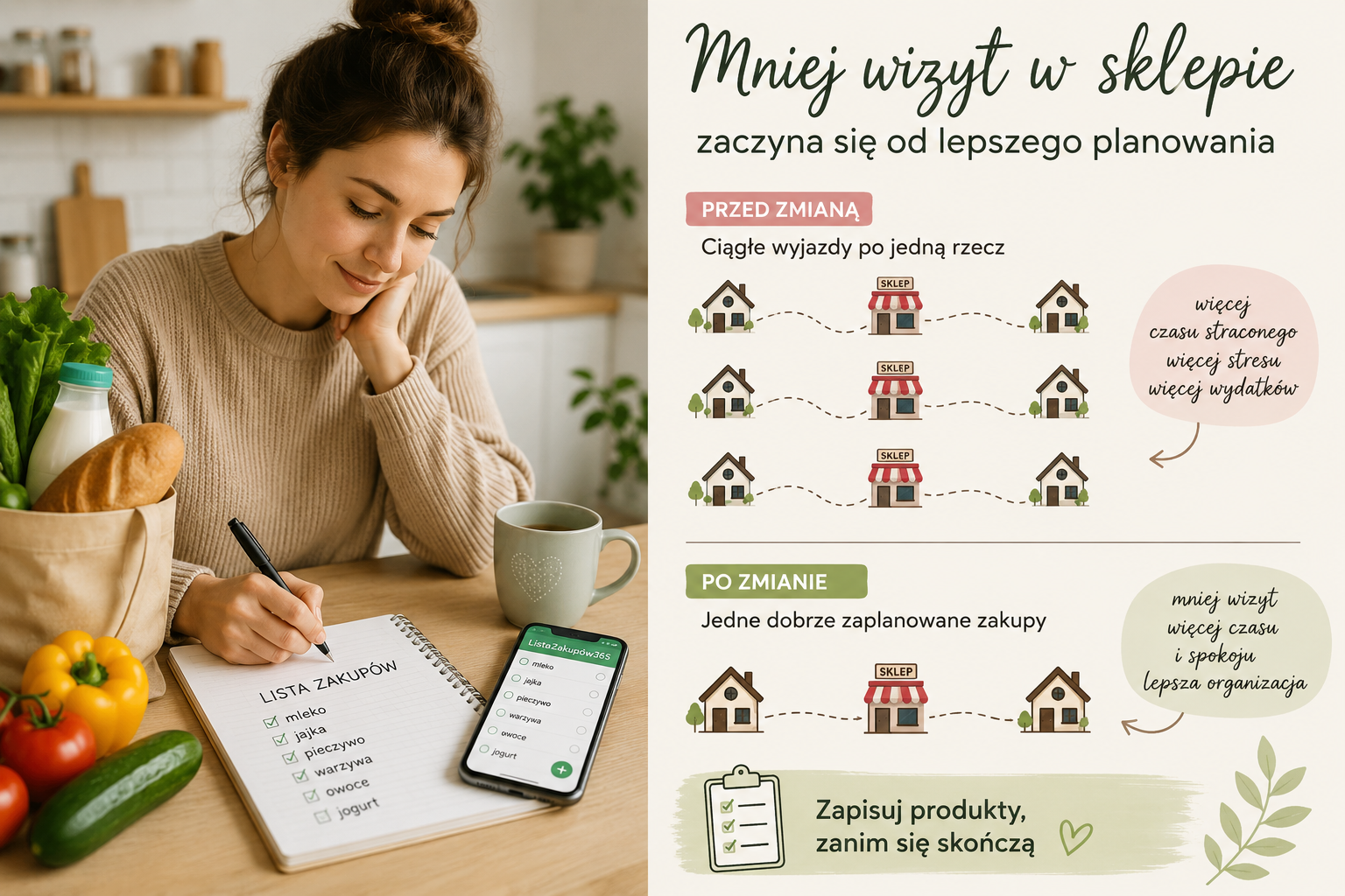 Jak robić zakupy rzadziej, ale mądrzej