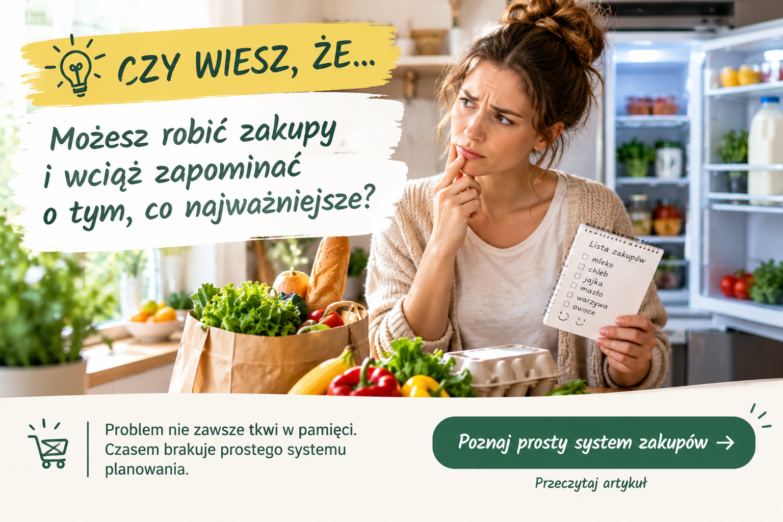 Jak stworzyć prostą listę zakupów w 5 minut?