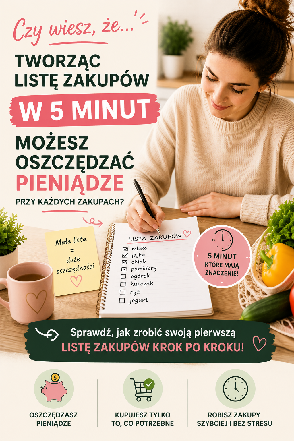 Jak zrobić pierwszą listę zakupów