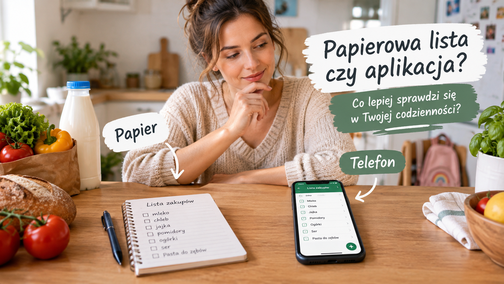 Papierowa lista zakupów czy aplikacja