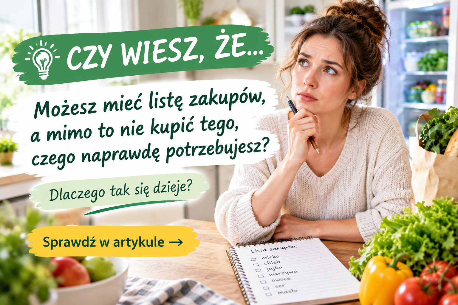 Planowanie zakupów a lista zakupów – to nie jest to samo