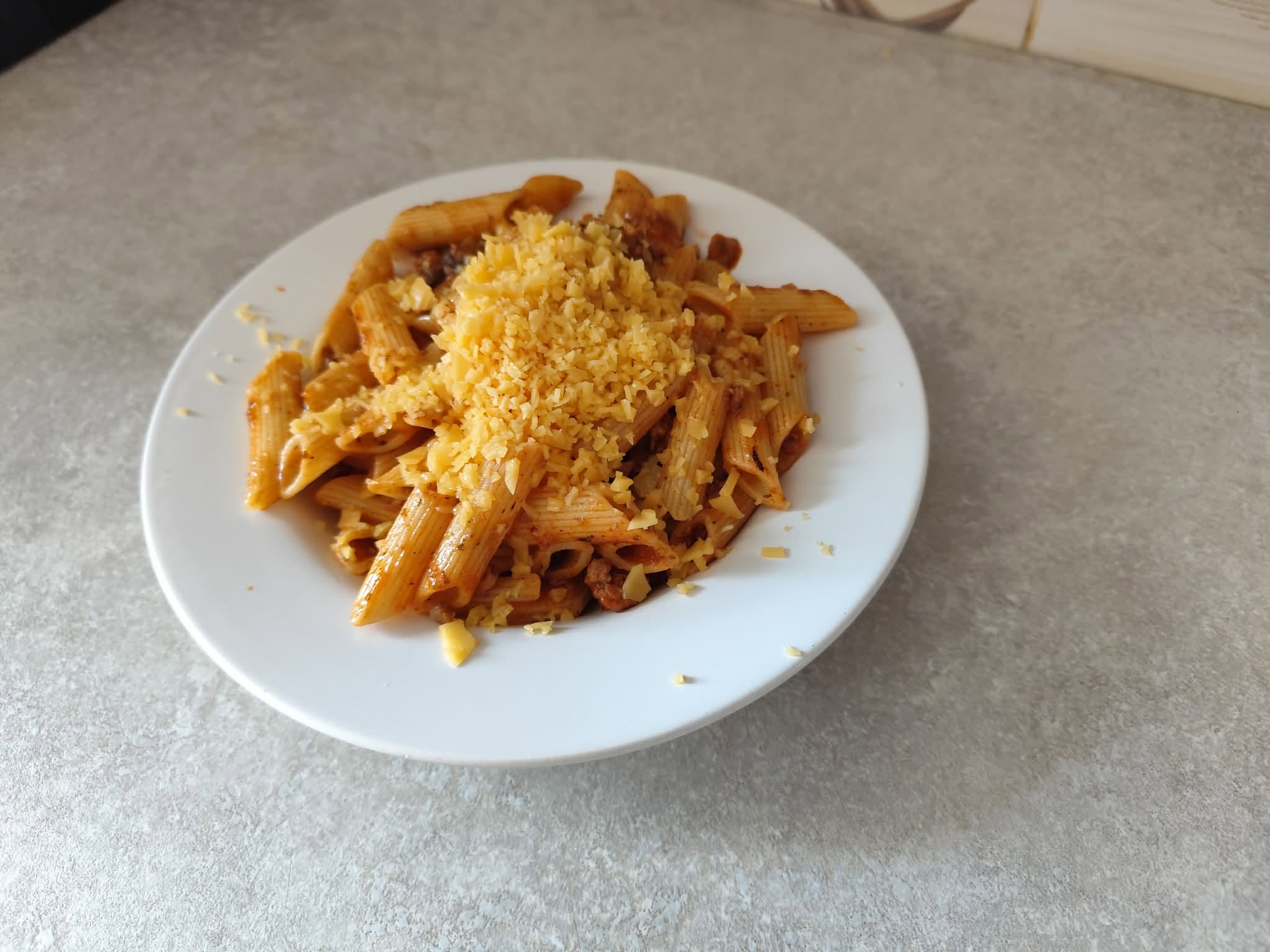 Spaghetti z makaronem penne